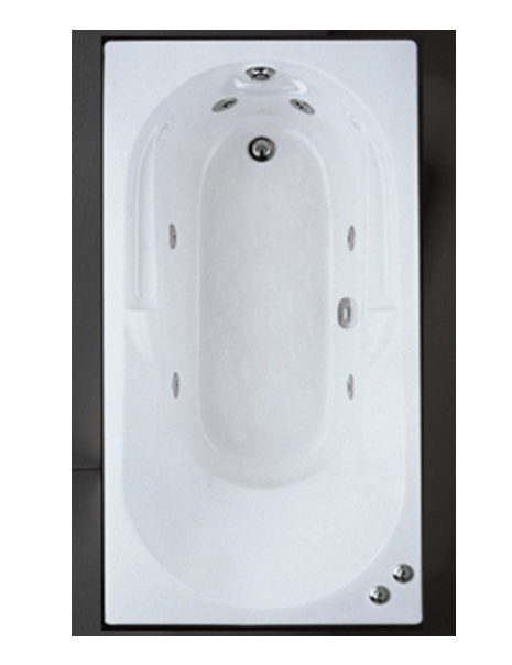Bồn tắm Massage - loại xây không chân - không yếm